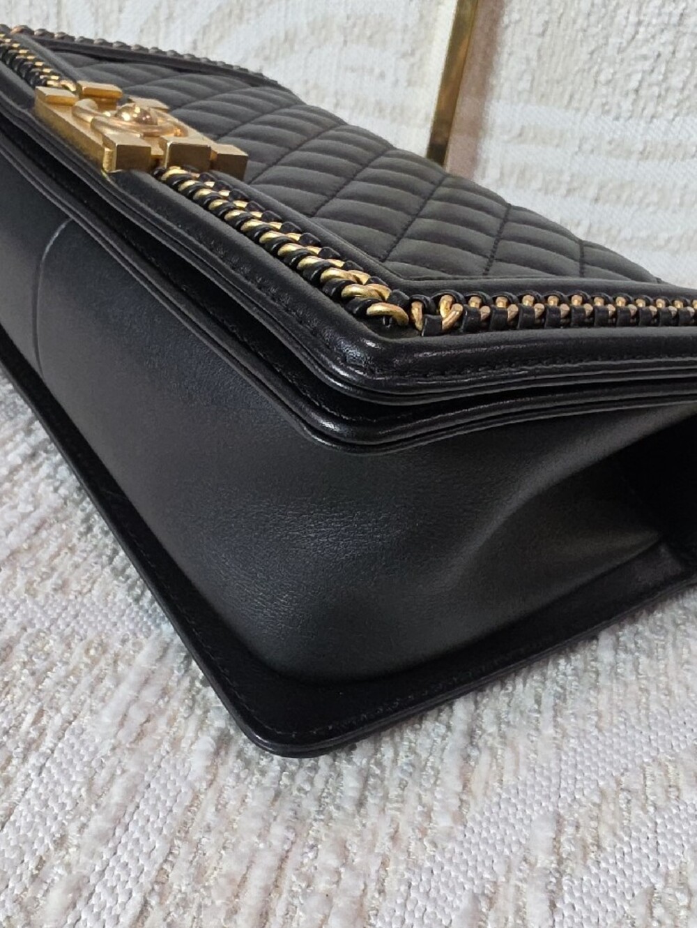 CHANEL Black Quilted Shoulder & Top Handle Bag with Gold Hardware - Picture 6 of 14